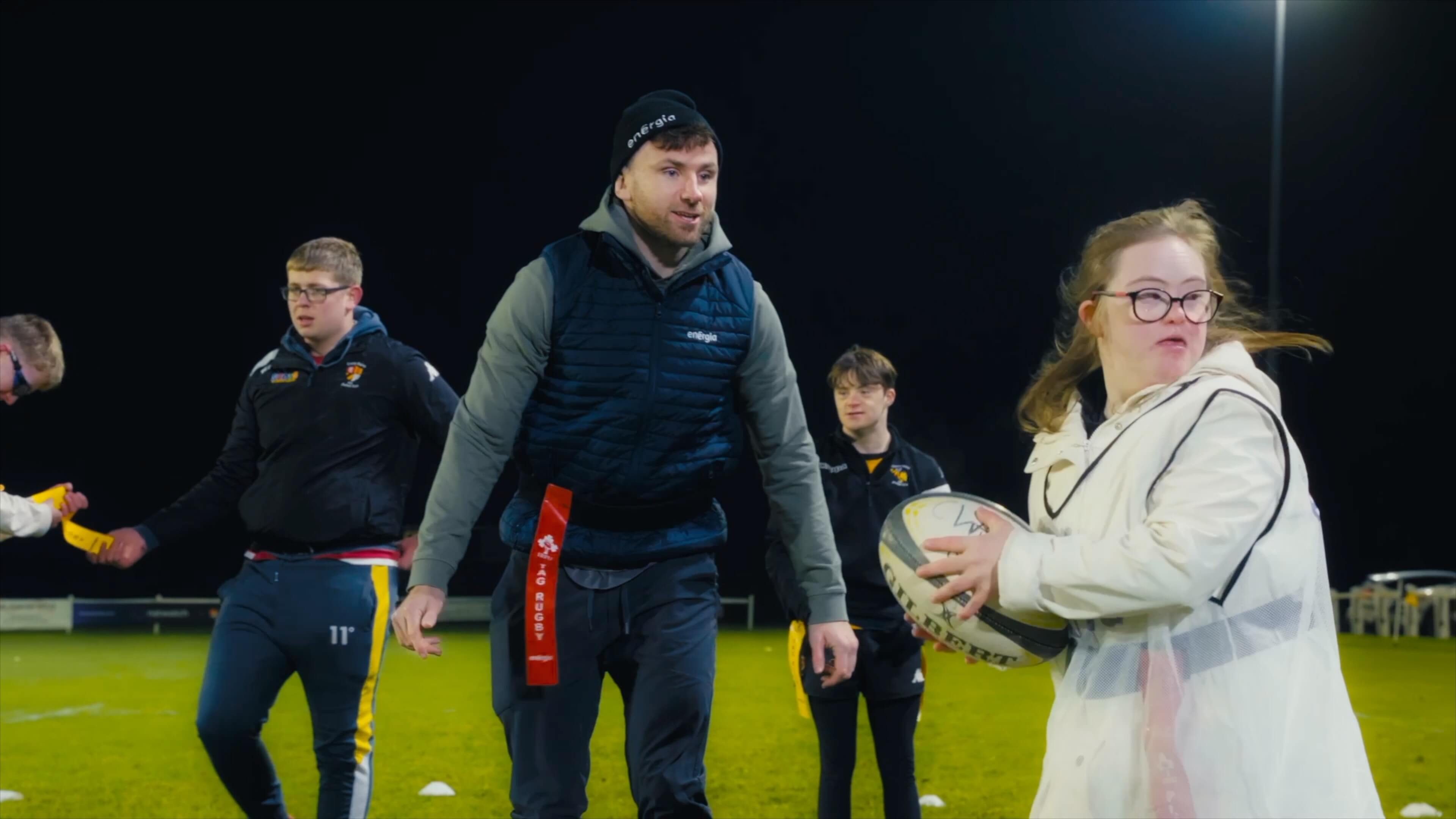Hugo keenan with Carlow Bees players