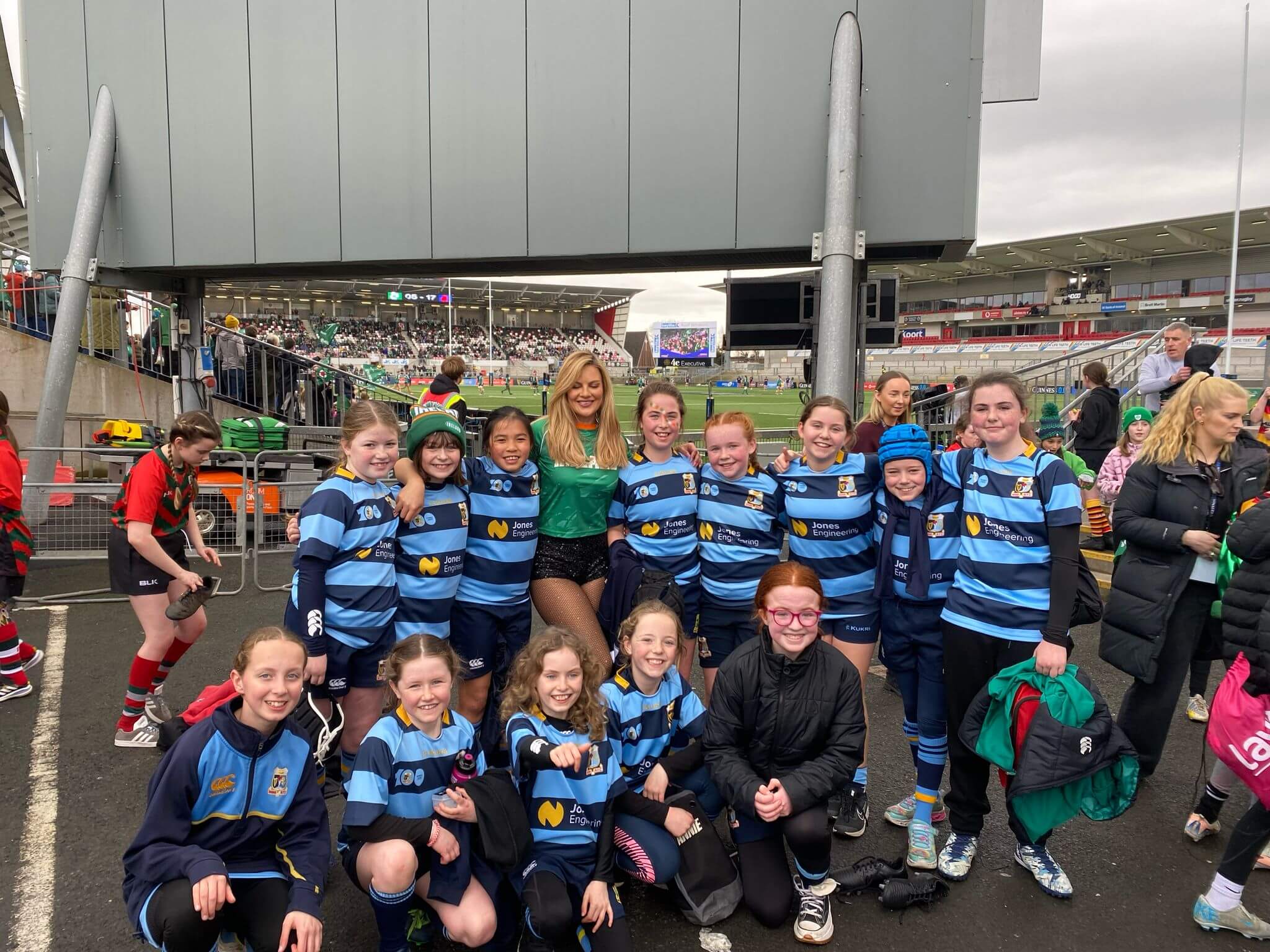 Navan RFC at an irish womens rugby game in Belfast