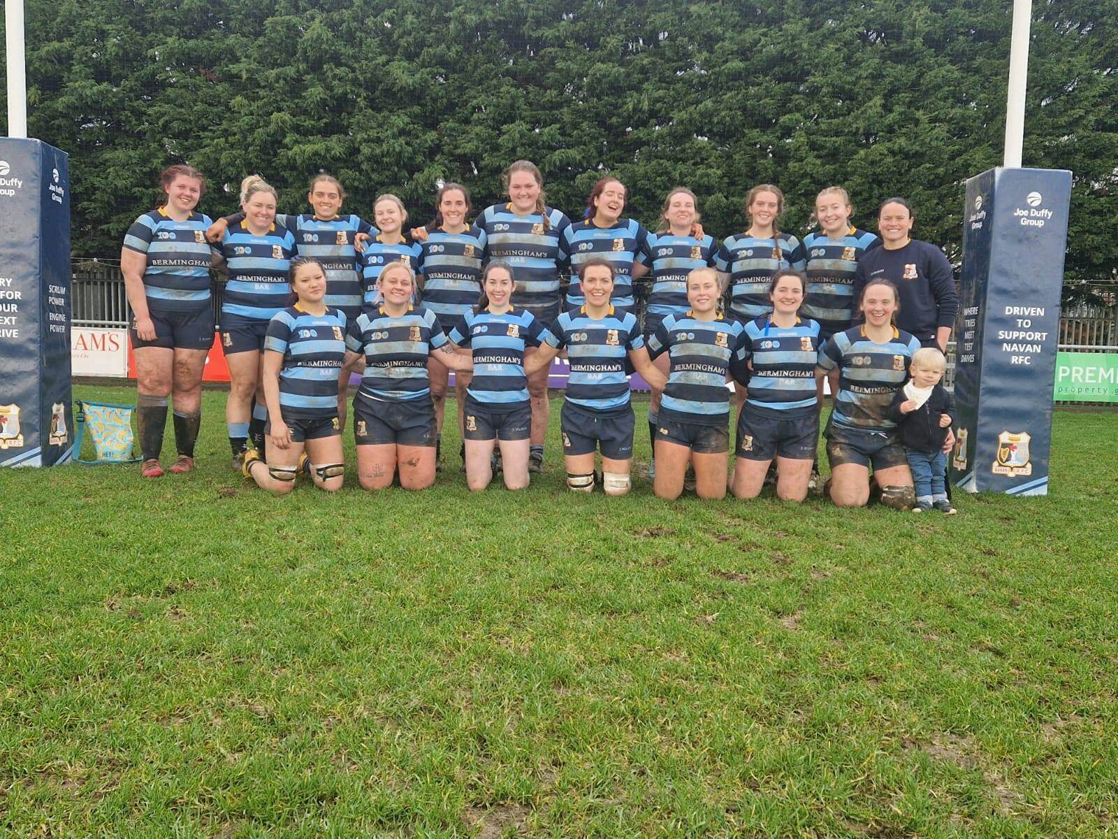 Jackie Shiels with the Navan women's rugby team