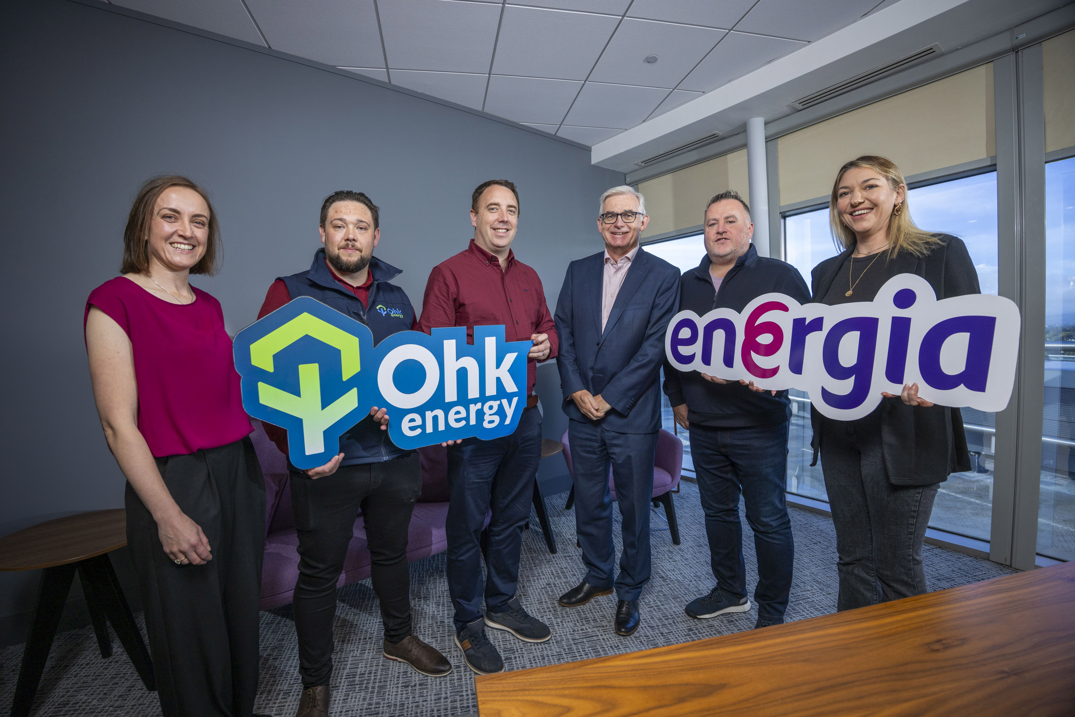 At the launch of Ohk and Energia Solar Partnership