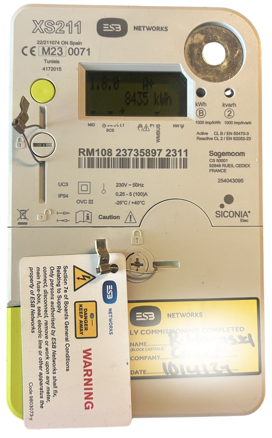 What a smart electricity meter looks like in Ireland